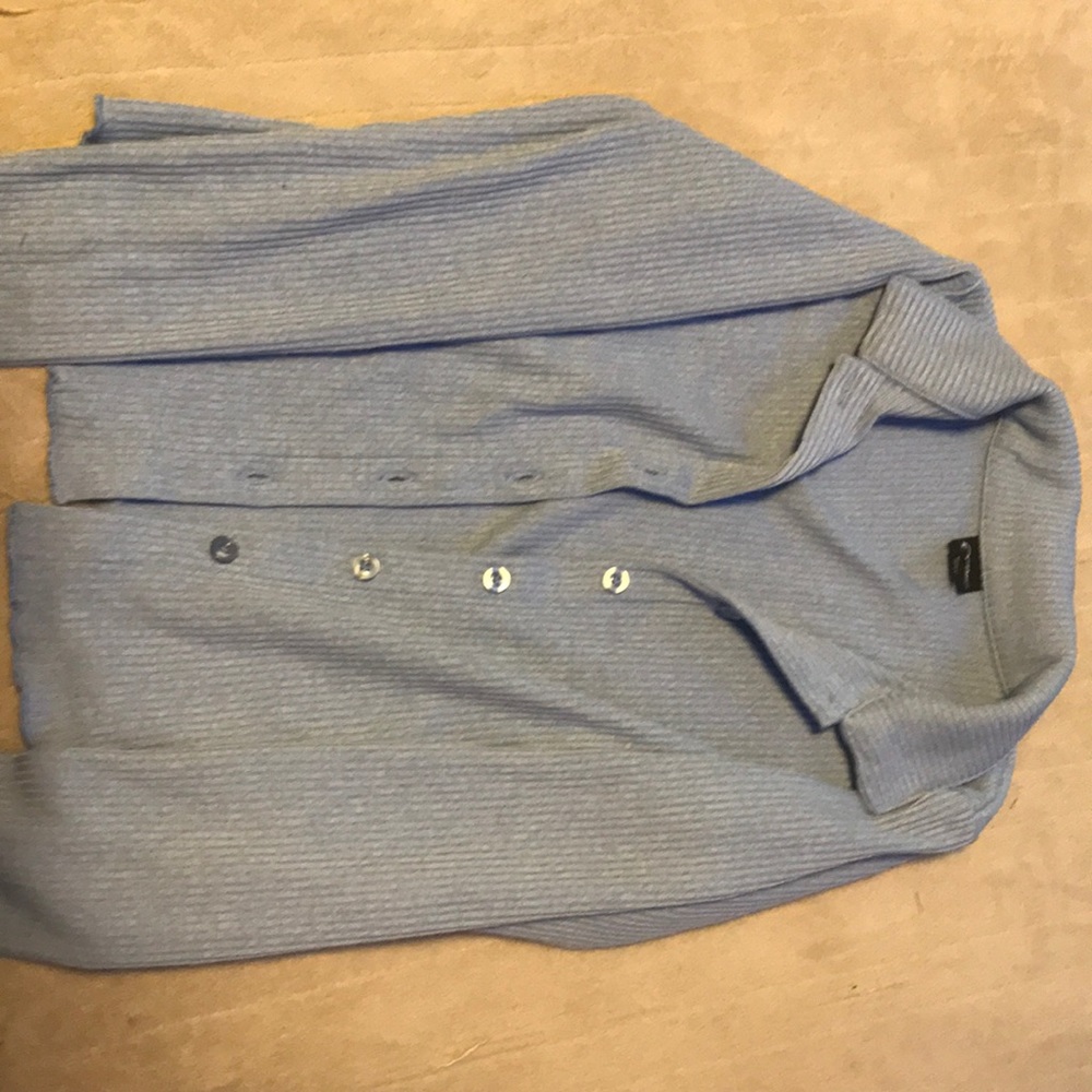 Art class blue long sleeve button down kids